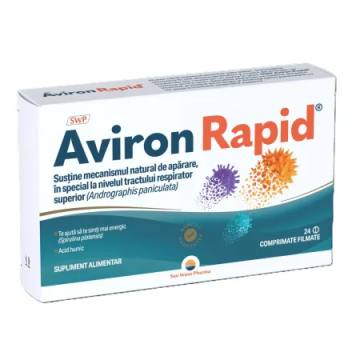 Aviron Rapid, 24 comprimate filmate, Sun Wave Pharma