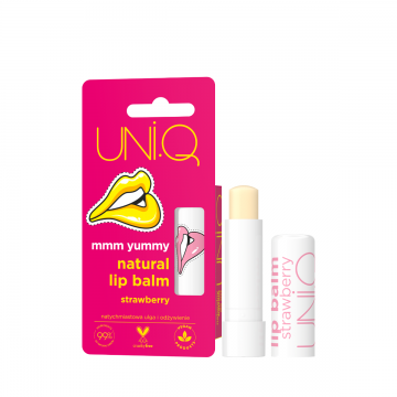 Balsam de buze Mmm Yummy Strawberry Uni.Q, 5g, BeBio
