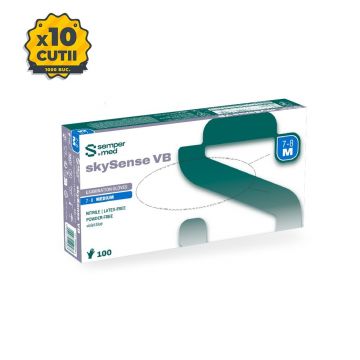 Bax manusi din nitril Sempermed SkySense 1000 buc, S, M