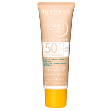 Bioderma Photoderm cover touch mineral fluid SPF50+ very light/foarte deschis 40 gr