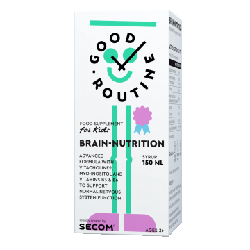 Brain-Nutrition Kids cu aroma de capsuni, 150ml, Secom