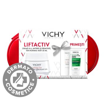 CADOU Set Liftactiv Hyaluronic Specialist H.A. pentru ten normal si mixt, Vichy