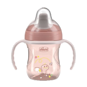 Canuta de antrenament pentru copii 6 luni+ Roz, 200ml, Chicco