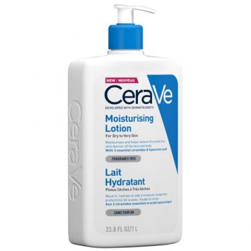 Cerave Lotiune hidratanta fata si corp pentru piele uscata si foarte uscata 1000 ml