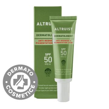 Crema colorata antiroseata SPF50 Light, 30ml, Altruist