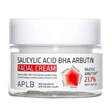 Crema de fata cu acid Salicylic BHA Arbutin, 55ml, APLB