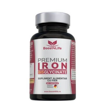 Fier Bisglicinat Premium, 71.8 mg, 60 capsule, Boost4life