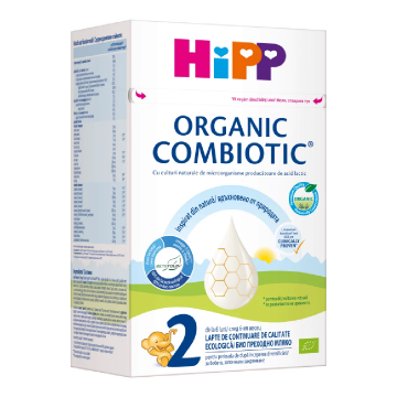 Formula lapte praf Bio 6 luni+ Organic Combiotic 2, 800g, Hipp