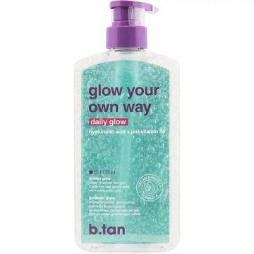 Gel autobronzant transparent Glow Your Own Way Daily Glow, 591ml, B.Tan