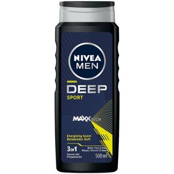 Gel de dus Deep Sport, 500ml, Nivea