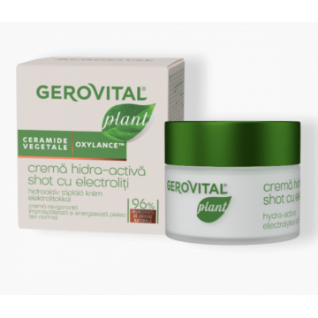 Gerovital Crema hidra-activa cu electroliti, contine ceramide vegetale/oxylance 50 ml Farmec