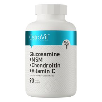 Glucozamina + Condroitina + MSM + Vitamina C, 90 tablete, OstroVit