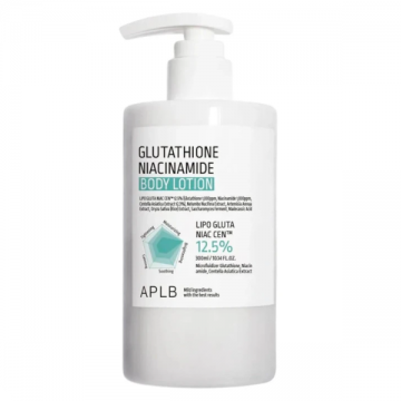 Lotiune de corp iluminatoare si hidratanta cu Glutathione si Niacinamida, 300ml, APLB