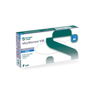 Manusi din nitril Sapphire Sempermed SkySense 100 buc, S, M, L, XL