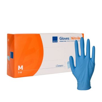 Manusi examinare din nitril de unica folosinta Abena Classic 100 buc, S, M