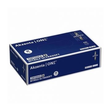 Manusi nepudrate Top Touch Plus Ultrasoft Nitril Mov 100 buc Akzenta