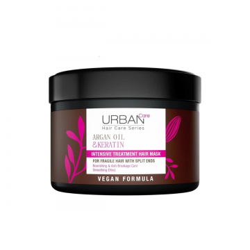 Masca de par intensiva cu Ulei de Argan si Keratina, 230ml, Urban Care