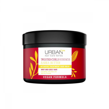 Masca de par intensiva pentru bucle cu Hibiscus si Unt de Shea, 230ml, Urban Care