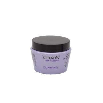 Masca pentru par blond decolorat si grizonat No Yellow, 250ml, Phytorelax