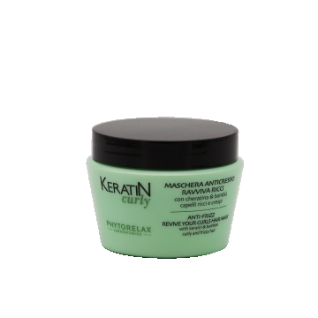 Masca pentru par cret si ondulat cu keratina, 250ml, Phytorelax