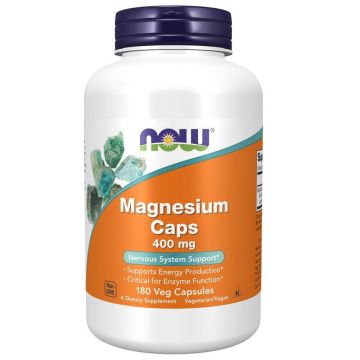 Now Foods Magneziu 400mg, 180 capsule