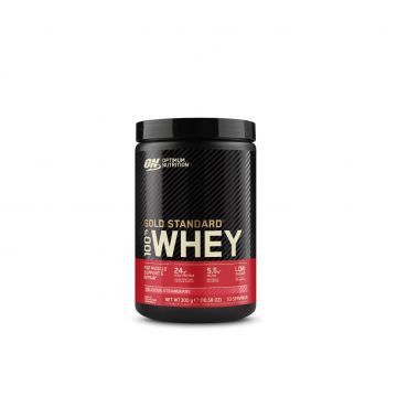 Pudra proteica 100% Whey Gold Standard Capsuni, 300g, Optimum Nutrition