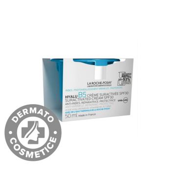 Rezerva Crema supra-activata cu acid hialuronic si SPF 30 Hyalu B5, 50ml, La Roche-Posay