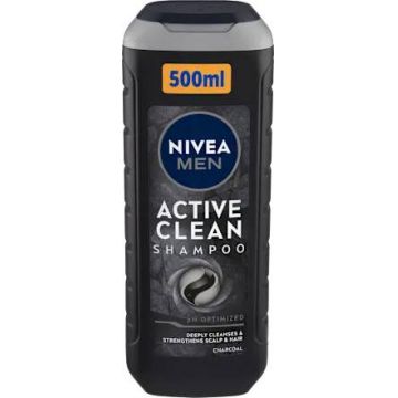 Sampon Active Clean Men Hair Care, 500ml, Nivea