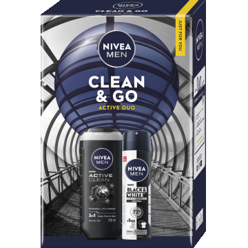 Set cadou Men Clean&Go, 1 bucata, Nivea