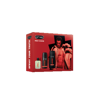 Set Red Code Lotiune dupa ras 50ml + Deodorant spray pentru corp 150ml + Gel de dus 250ml, 1 bucata, STR8
