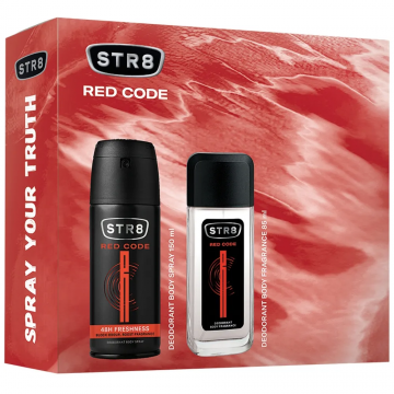 Set Red Code Parfum pentru corp 85ml + Deodorant spray 150ml, 1 bucata, STR8