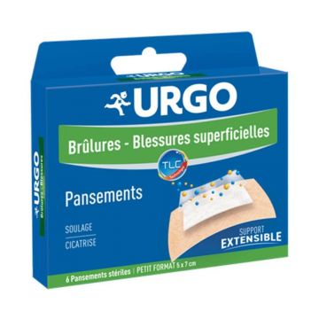 Urgo Răni superficiale 6 pansamente sterile 2.7x4.5 cm