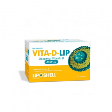 Vitamina D Lipozomala 4000UI, 30 plicuri, Liposhell