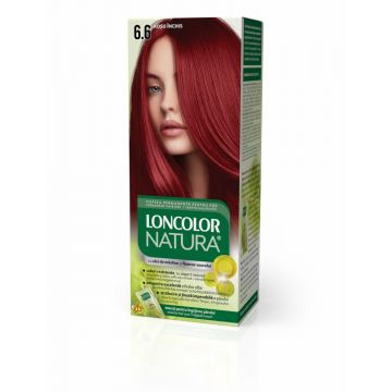 Vopsea de par permanenta Natura Nr. 6.6, 110ml, Loncolor