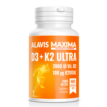 ALAVIS,   MAXIMA D3+K2 ULTRA, 60 CAPSULE MOI