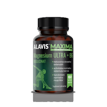 ALAVIS,   MAXIMA MAGNESIUM BISGLICINAT ULTRA+B6, 60 CAPSULE VEGETALE