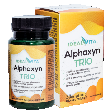ALPHAXYN  TRIO   30 cp eliberare prelungita (energie, tonic vascular, tiroida sanatoasa)