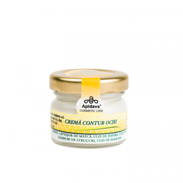 Apidava Crema contur ochi cu miere, lapte matca, ulei jojoba, ulei struguri 30 ml