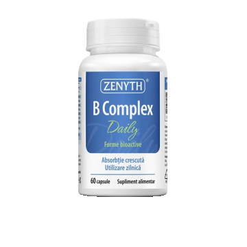 B Complex Daily - Complex Vitamina B Bioactiv  60 capsule