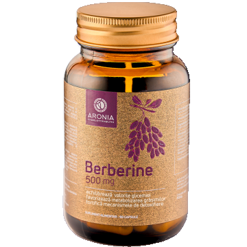 Berberina 500mg - 60 de capsule cu proprietati de echilibrare a valorilor glicemiei si de fortificare a mecanismelor de detoxifiere