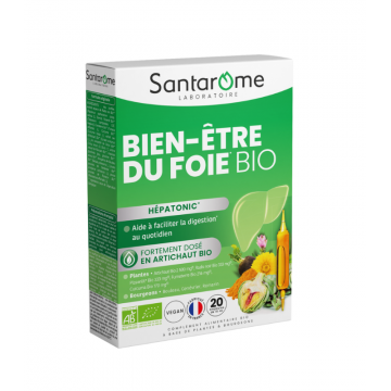 Bien-etre du foie-Hepatonic BIO x 20 fiole Santarome