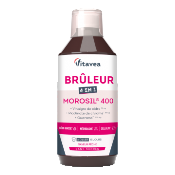 Bruleur 4in1 Morosil   400, arzator de grasimi, metabolism, celulita, 500 ml, cura de 15 zile
