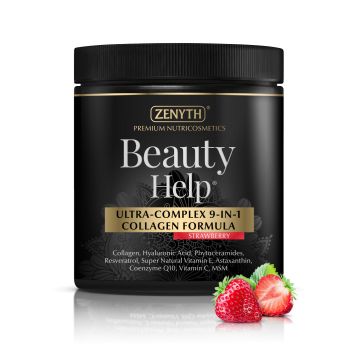 Colagen BEAUTY HELP PREMIUM 9 in 1 cu gust de capsuni   300 g