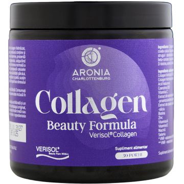 Collagen Beauty Formula - ritual zilnic de frumusete, cu Colagen Verisol  , Coenzima Q10, CaroCare   Beta-Caroten, Acid Hialuronic, Biotina, plante si nutrienti esentiali