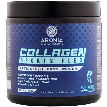 Collagen Sports Flex - suport zilnic pentru articulatii, oase si muschi, in miscare si sport, cu Fortibone   Colagen, glucozamina, condroitina si nutrienti esentiali
