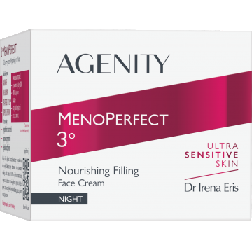 Crema de noapte hranitoare cu efect de umplere MenoPerfect 3, 50ml, Agenity