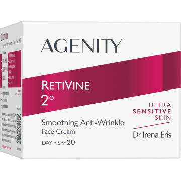 Crema de zi antirid cu efect de netezire RetiVine 2 SPF20, 50ml, Agenity