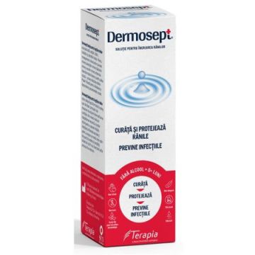 Dermosept solutie pentru ingrijirea ranilor spray  60ml  Terapia