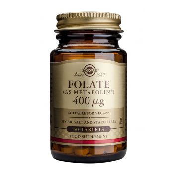 Folate (ca Metafolin) 400mcg  50 cps