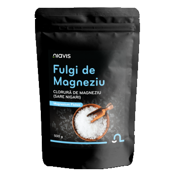 Fulgi de Magneziu pentru Baie (Sare Nigari) 500g Niavis